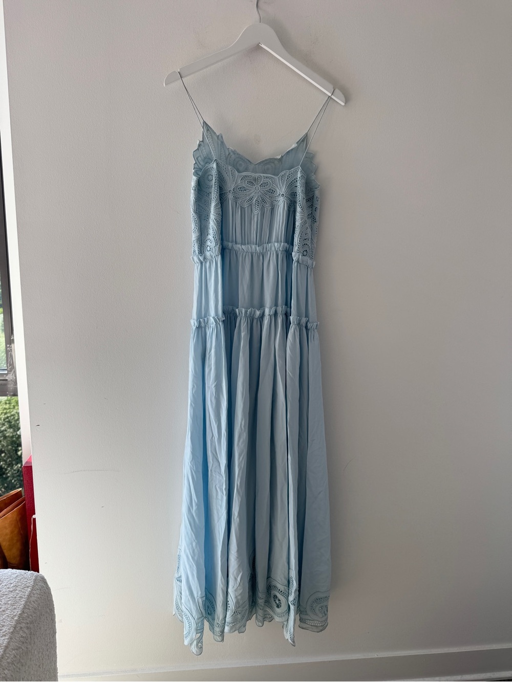ULLA JOHNSON Filippa Lace Silk Gown 0 - Picture 11 of 11